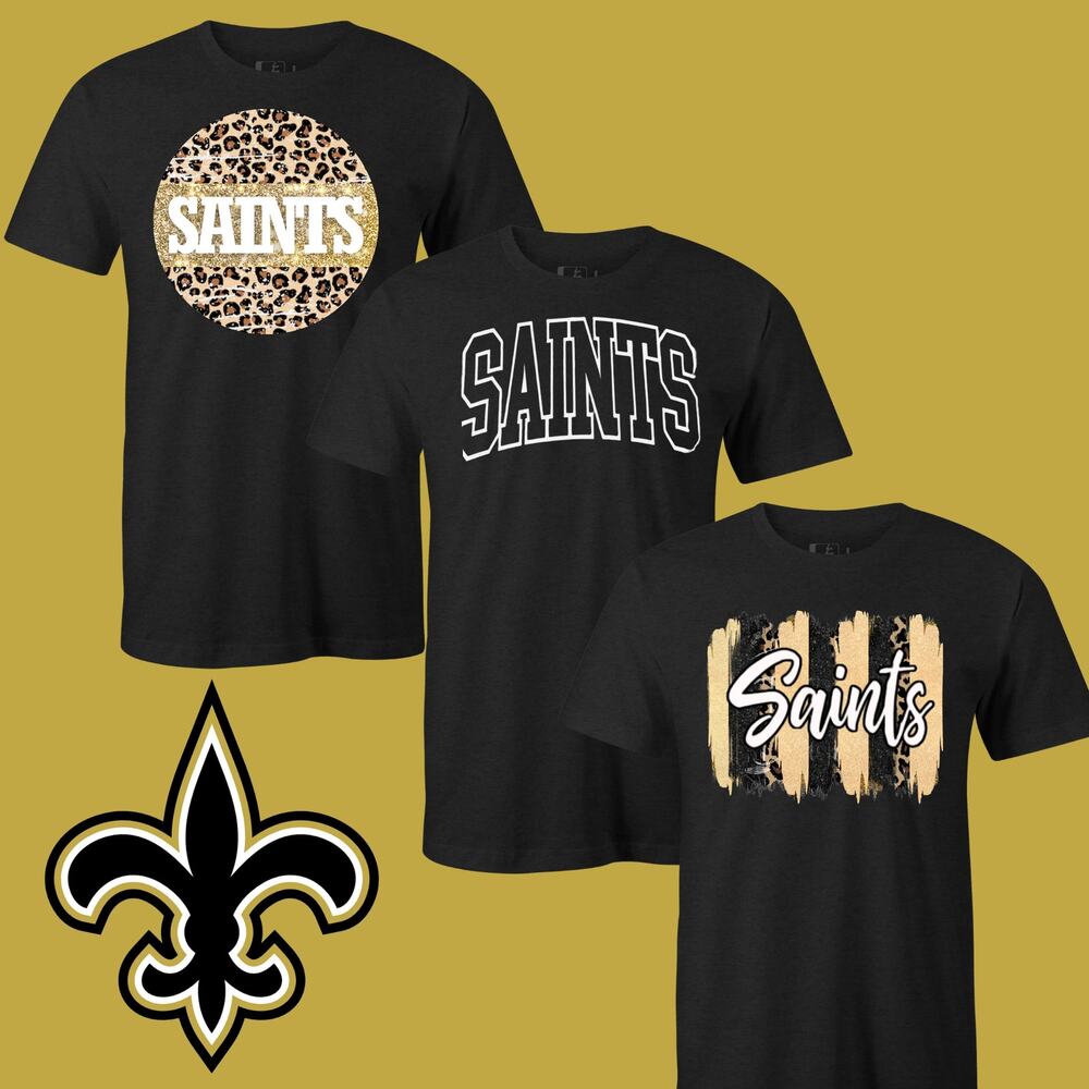 NOLA Saints Team Themed Full Color Screen Print Bundle x10